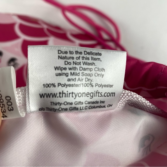 Thirty-One Cinch Drawstring Backpack - Unicorn Dream NEW - Picture 8 of 8